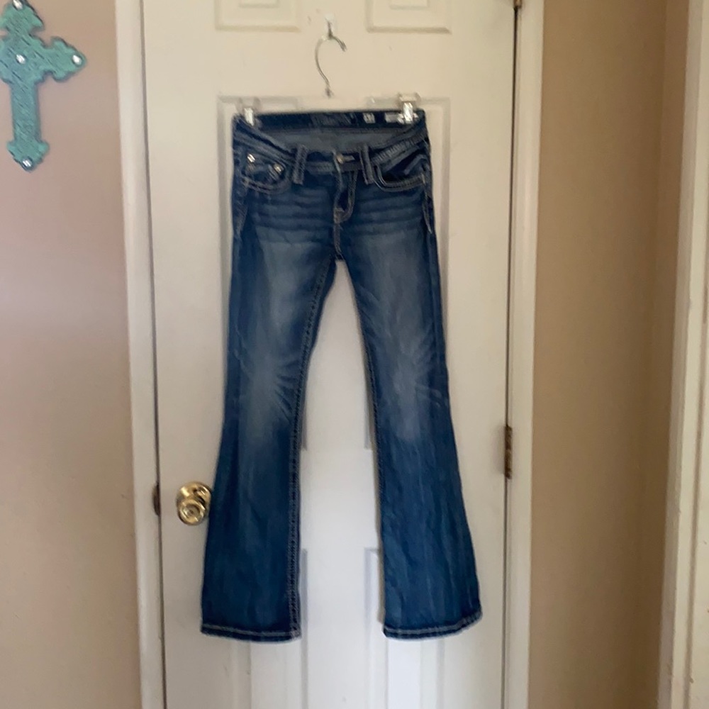 Girls size 12 flare leg miss me jeans